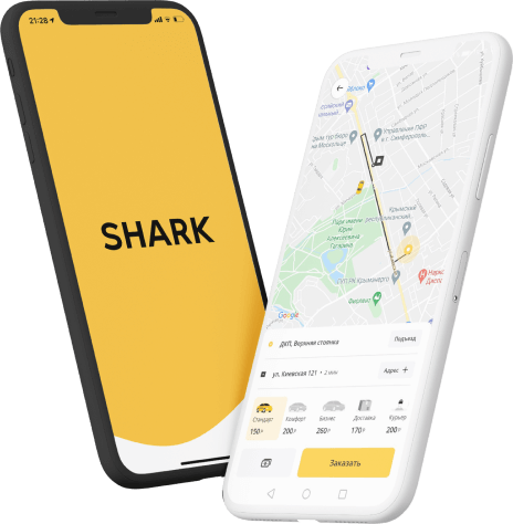 Мобільний додаток Shark Taxi